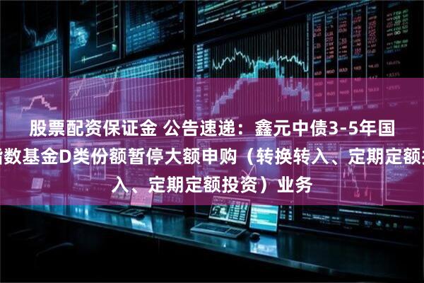 股票配资保证金 公告速递：鑫元中债3-5年国开行债券指数基金D类份额暂停大额申购（转换转入、定期定额投资）业务